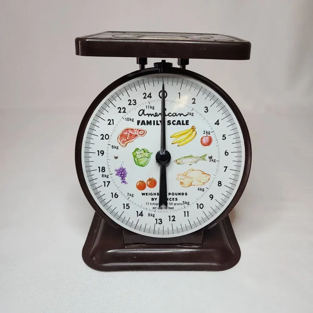 Vintage American Family Scale – Metal – Brown – Fully Functional
